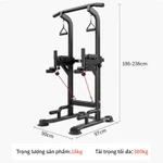 Xà đơn xà kép đa năng, Chịu tải 400kg, Chiều cao có thể điều chỉnh, thiết bị tập thể dục tại nhà, Thép dày — ảnh 8