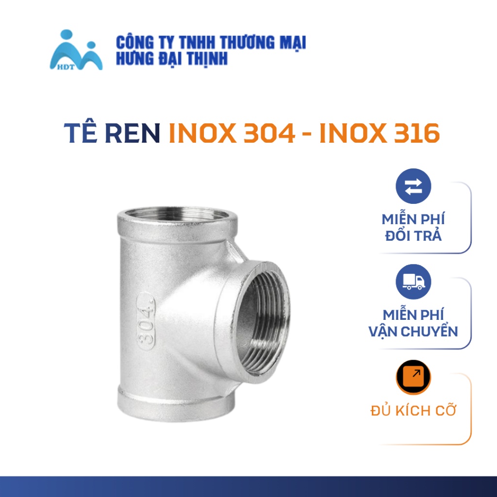 TÊ REN INOX 316 (DN6-DN32) | Shopee Việt Nam