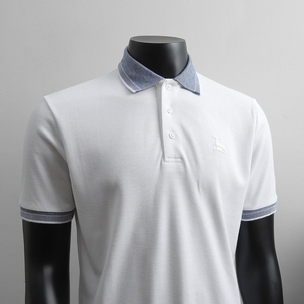 Áo Thun Polo Nam Cao Cấp Cotton Gai Bo Cổ Áo Jacquard - Luôn Tặng Hộp Đóng - GOGEN G01