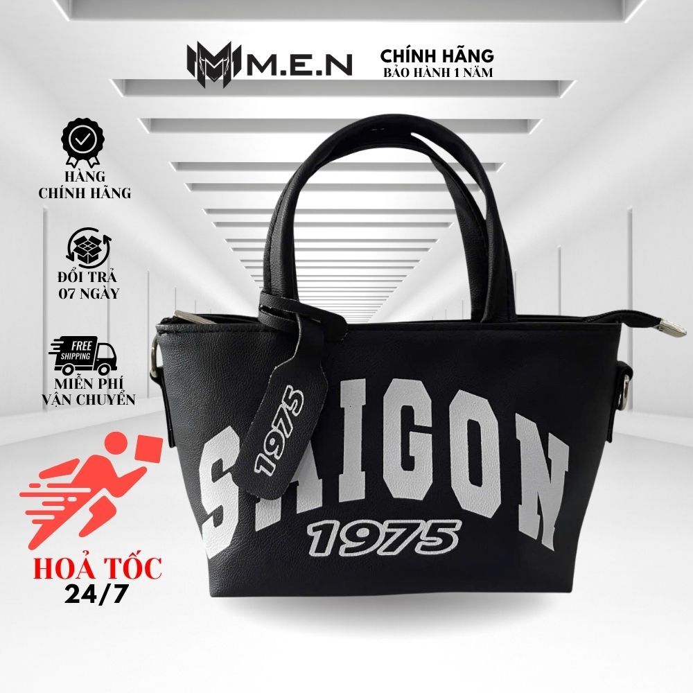 Túi đeo vai nhỏ sài gòn 1975-D2 3 sọc lớn chống thấm nước [ẢNH CHỤP THẬT]