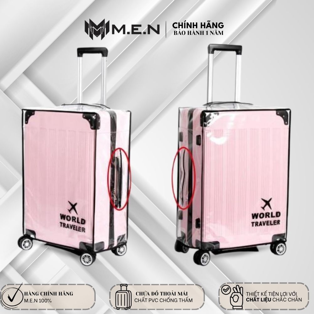 Bao Trùm bọc vali Nhựa trong suốt dây khe kéo Size 20-22-24-26-28-30 [GIÁ SỈ]