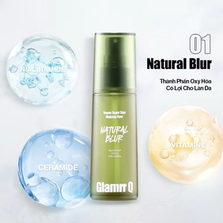 Xịt khóa nền Glamrr Q xịt cố định makeup Vegan Super Stay Makeup Fixer 50ml - Kosmibeauty