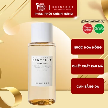 Nước hoa hồng Skin1004 giúp cân bằng, hỗ trợ dưỡng trắng da chiết xuất rau má Madagascar Centella Toning Toner 210ml
