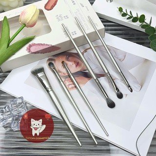 [GUOXIAONIU] Set 3 Cọ Makeup Guoxiaoniu Cơ Bản Vỏ Trắng Lông Cọ Mềm Mại, Rose Gold Series