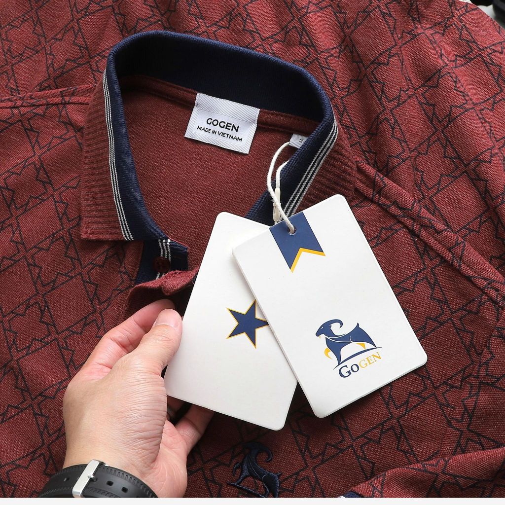 Áo Thun Polo Nam Cao Cấp Monogram Retro Logo Thêu - Luôn Tặng Hộp Đóng - GOGEN G03