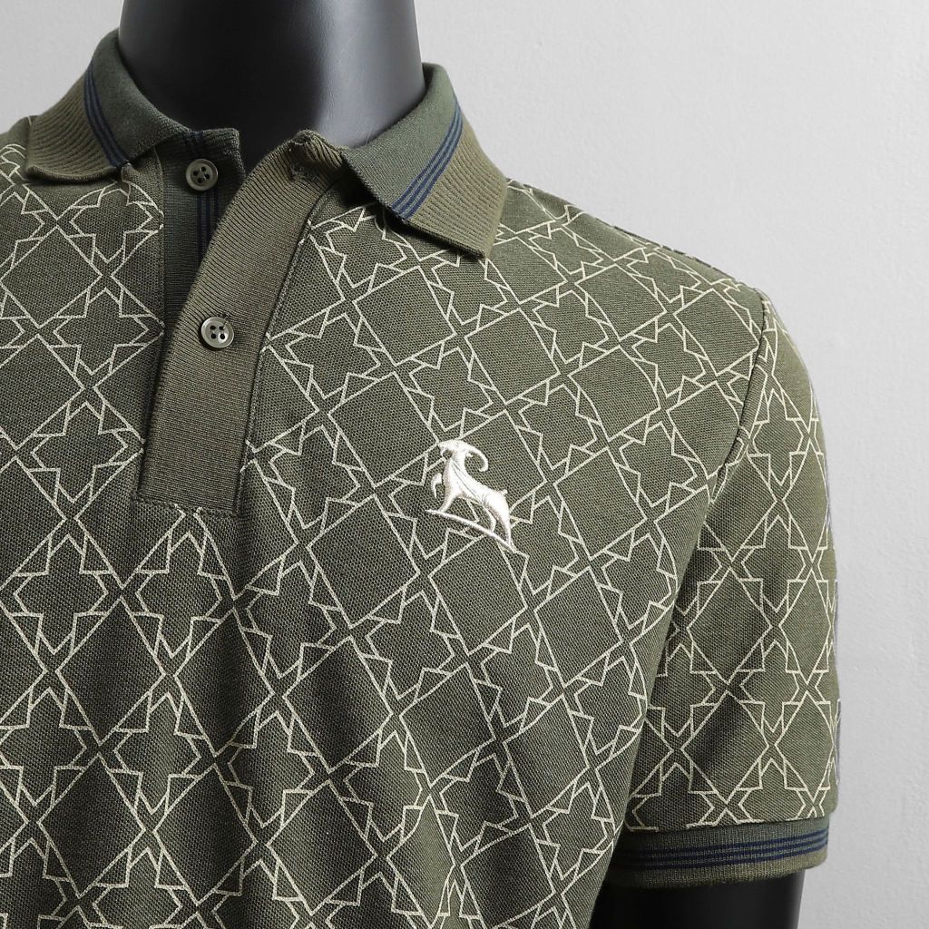 Áo Thun Polo Nam Cao Cấp Monogram Retro Logo Thêu - Luôn Tặng Hộp Đóng - GOGEN G03