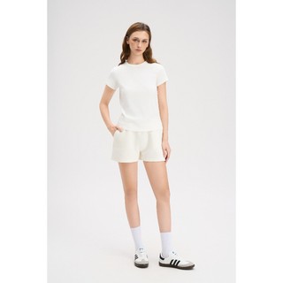 Quần short nữ phom relax BASICON interlock mềm đậm vừa phải ONOFF - 16BS25S518