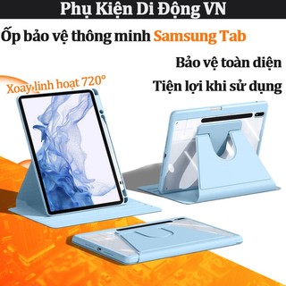 Ốp Samsung Tab chống sốc, xoay đa năng, có khe bút – Dành cho S7 S8 S9 S10 S11 FE A9 A9+ A11 A11+ 8.7 11 12.4 13 inch