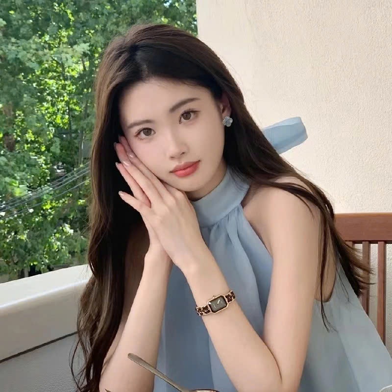 Bông tai cỏ bốn lá màu xanh kim bạc S925 2025 mới phong cách hot nhỏ tươi bông tai dành cho nữ cao cấp KT38