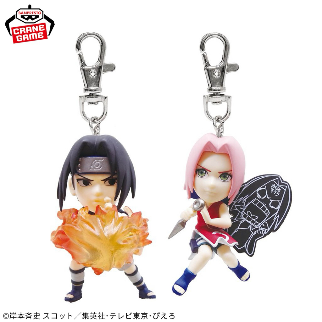 Móc khoá chính hãng Bandai - Minato, Naruto, Itachi, Sasuke