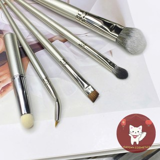 [GUOXIAONIU] Set 5 Cọ Makeup Cơ Bản Guoxiaoniu Vỏ Trắng Lông Cọ Mềm Mại, Rose Gold Series