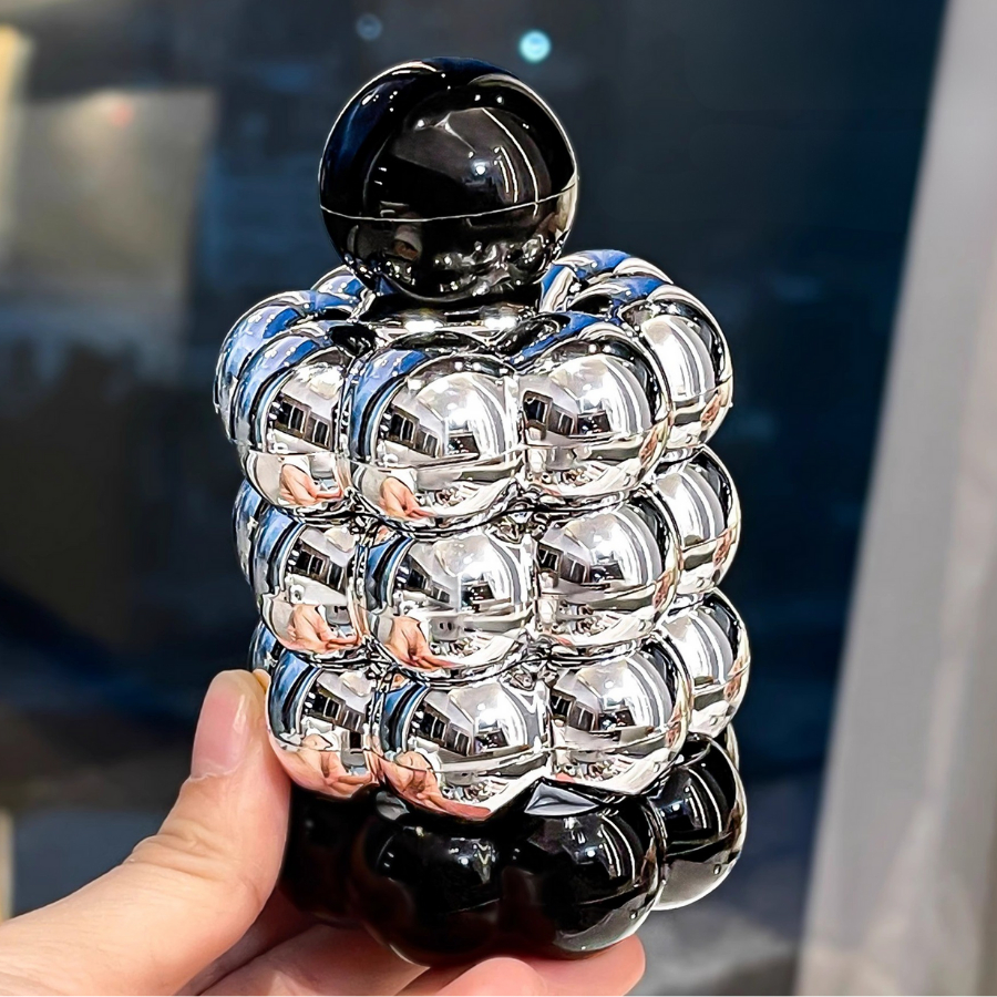 Lọ Đựng Tăm Cao Cấp Decor Bong Bóng Sáng Bóng, Hộp Đựng Tăm Nắp Đậy Sang Trọng Để Bàn