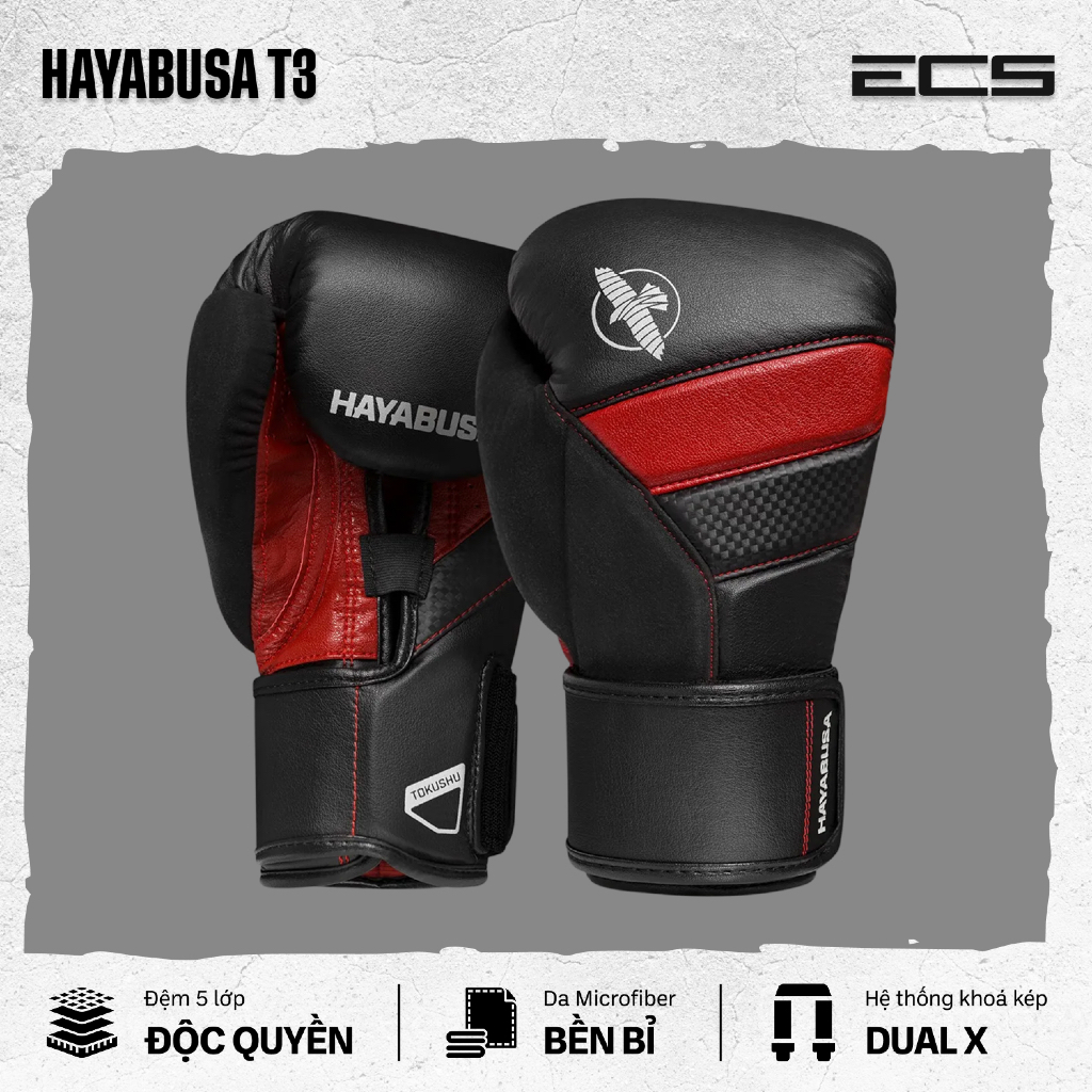 Găng Tay Boxing Hayabusa T3, Găng Boxing Chính Hãng Hayabusa, Găng Đấm Bốc Tập Luyện, Sparring