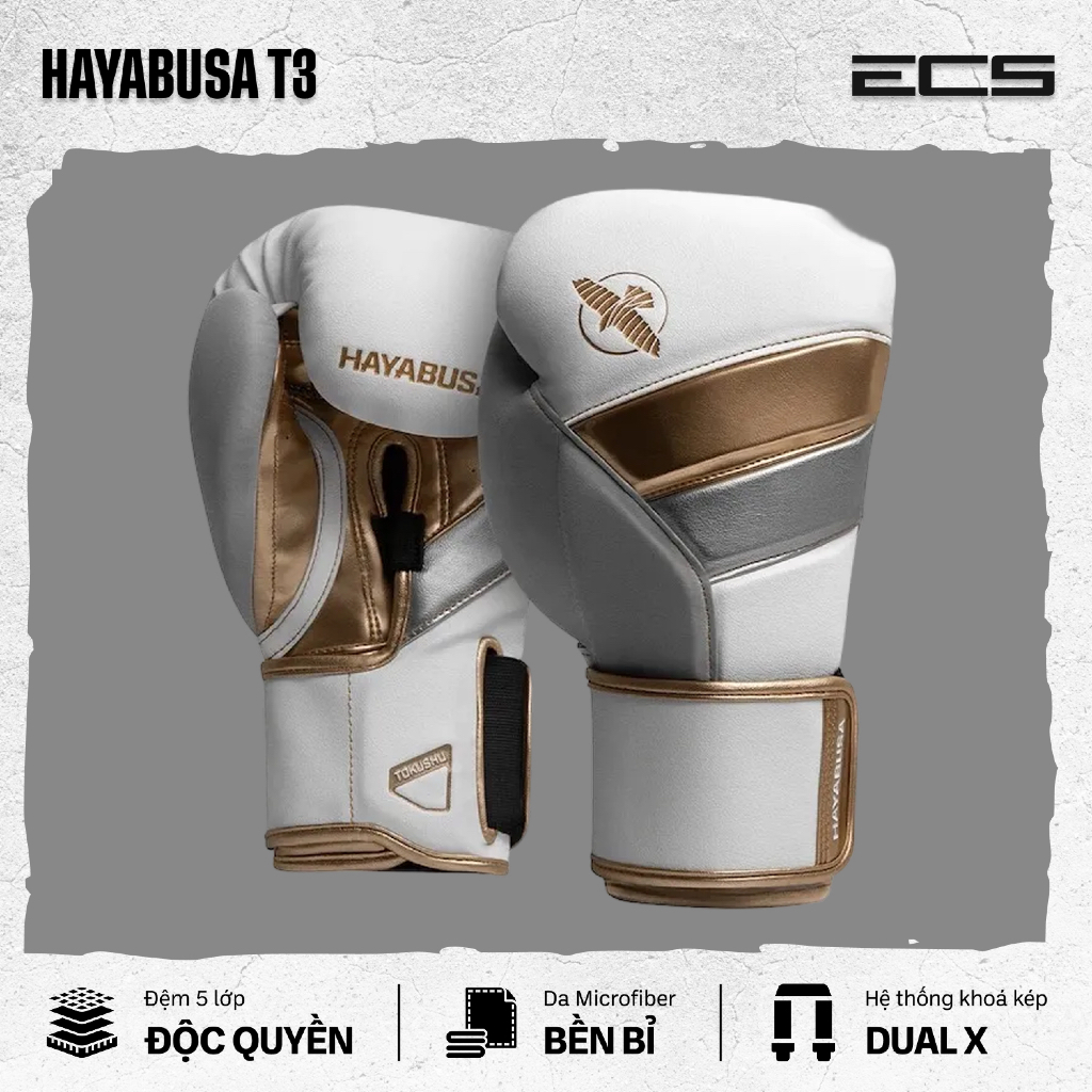 Găng Tay Boxing Hayabusa T3, Găng Boxing Chính Hãng Hayabusa, Găng Đấm Bốc Tập Luyện, Sparring