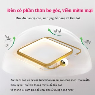 【COD】Đèn trần phòng khách Đèn 3 chế độ màu đèn kèm điều khiển từ xa