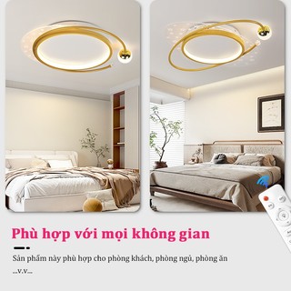 【COD】Đèn trần phòng khách Đèn 3 chế độ màu đèn kèm điều khiển từ xa