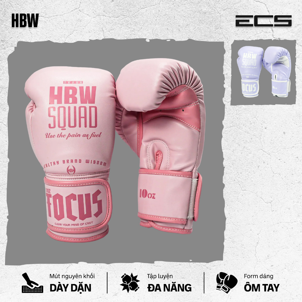 Găng Tay Boxing Cho Nữ, Găng Tay Boxing HBW Chính Hãng, Găng Đấm Bốc Dành Cho Nữ