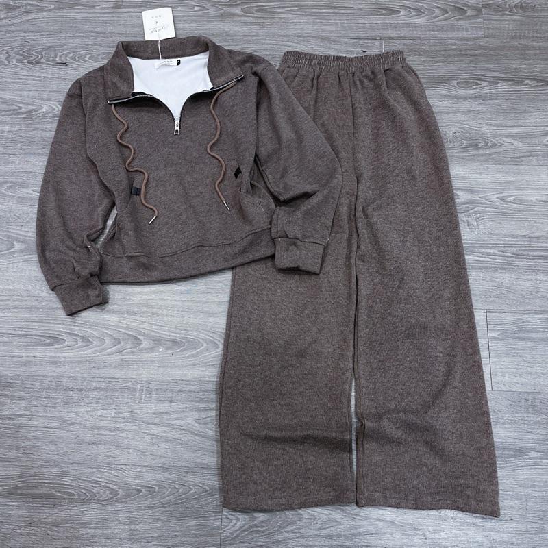2026. [BỘ TÚI HOODIE- QUẦN SUÔNG] Sét chất len lông áo dài tay + quần suông thỏ. Đủ size SMLXL 40kg- 70kg