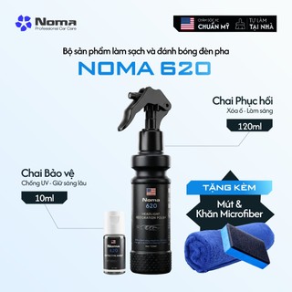 Dung dịch phục hồi và bảo vệ đèn pha Ô tô NOMA 620 tẩy sạch vết ố vàng, đánh bóng, phủ UV chống mờ
