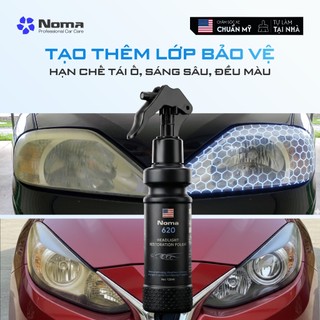Dung Dịch Phục Hồi Đèn Pha Ô Tô NOMA 620 – Xóa Ố Vàng, Đánh Bóng, Phủ UV Chống Mờ, Sáng Như Mới