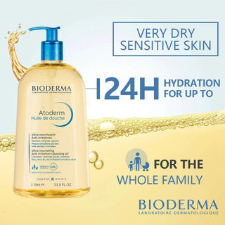 Dầu Tắm Bioderma Atoderm Huile de Douche 1L Cho Da Khô Nhạy Cảm Chính Hãng