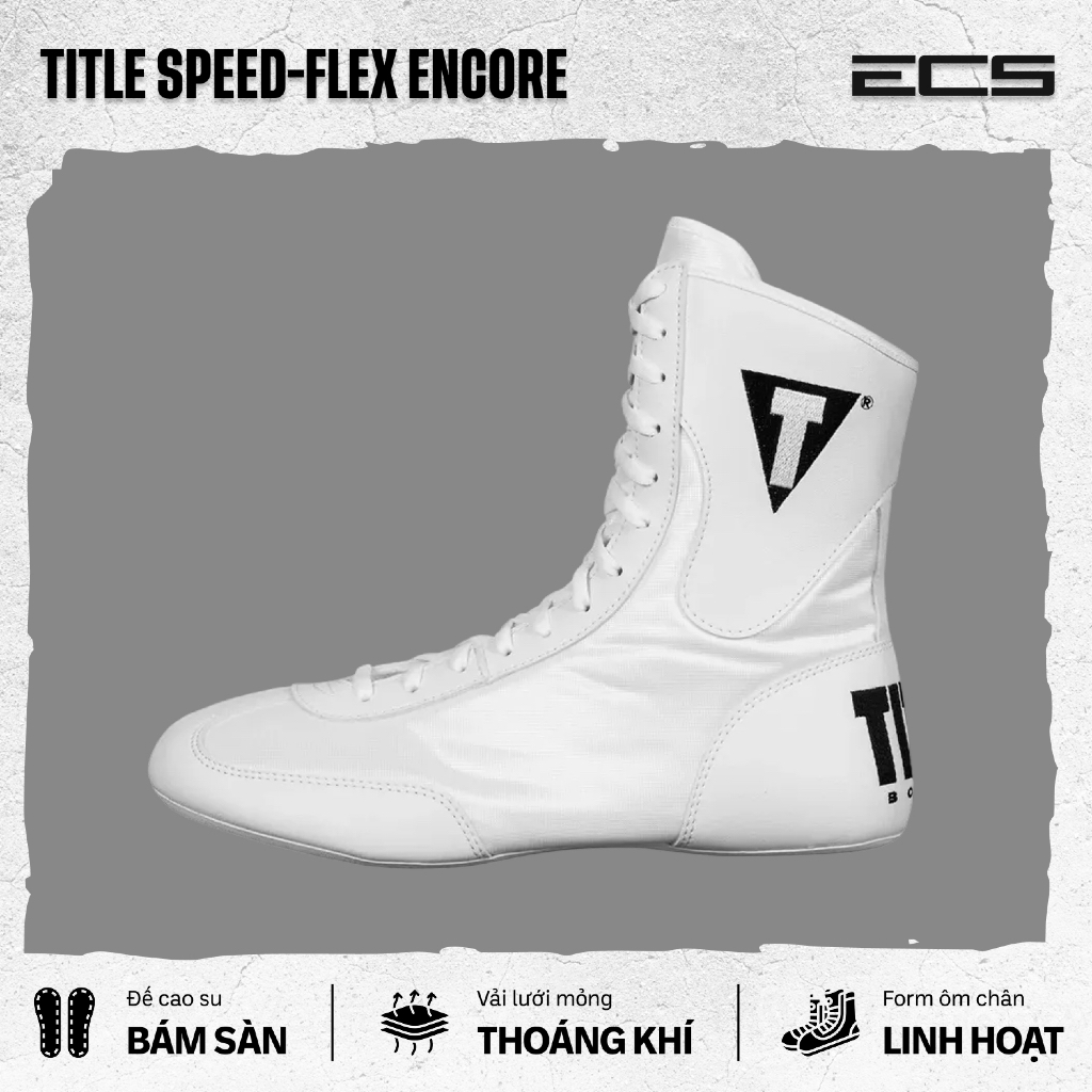 Giày Boxing Title Chính Hãng, Giày Title Boxing Speed Flex Encore, Giày Tập Luyện Thi Đấu Quyền Anh