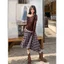 Chân Váy Caro Nữ Dáng Midi Tà Lệch, Qua Gối Phong Cách Cá Tính Vintage | KHAO BOUTIQUE