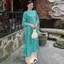 CÓ BIGSIZE - Áo dài lụa tơ óng NGUYỆT GIANG cổ tròn phối cúc bọc kèm quần lụa Satin AD221