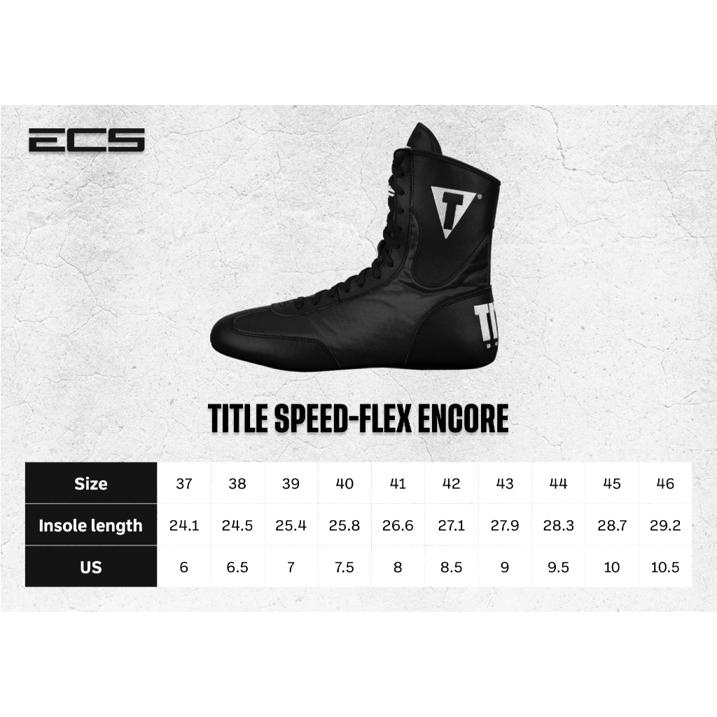 Giày Boxing Title Chính Hãng, Giày Title Boxing Speed Flex Encore, Giày Tập Luyện Thi Đấu Quyền Anh