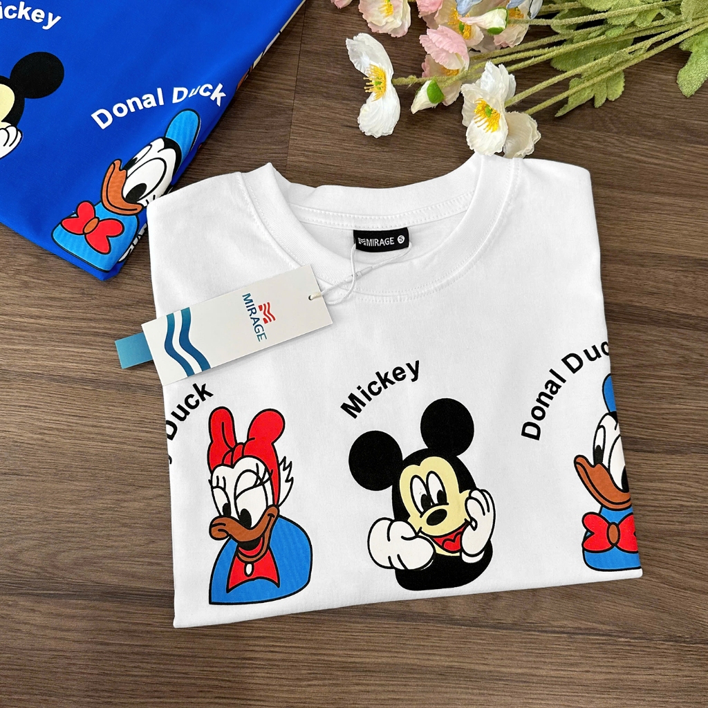 Áo Thun Mirage Hoạt Hình Local Brand Chất 100% Cotton Mềm Mịn Thoáng Mát.