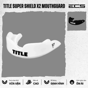 Bảo Vệ Hàm Title Boxing, Bảo Vệ Hàm Boxing Chính Hãng Title Boxing Super Shield, Gọn Nhẹ, An Toàn