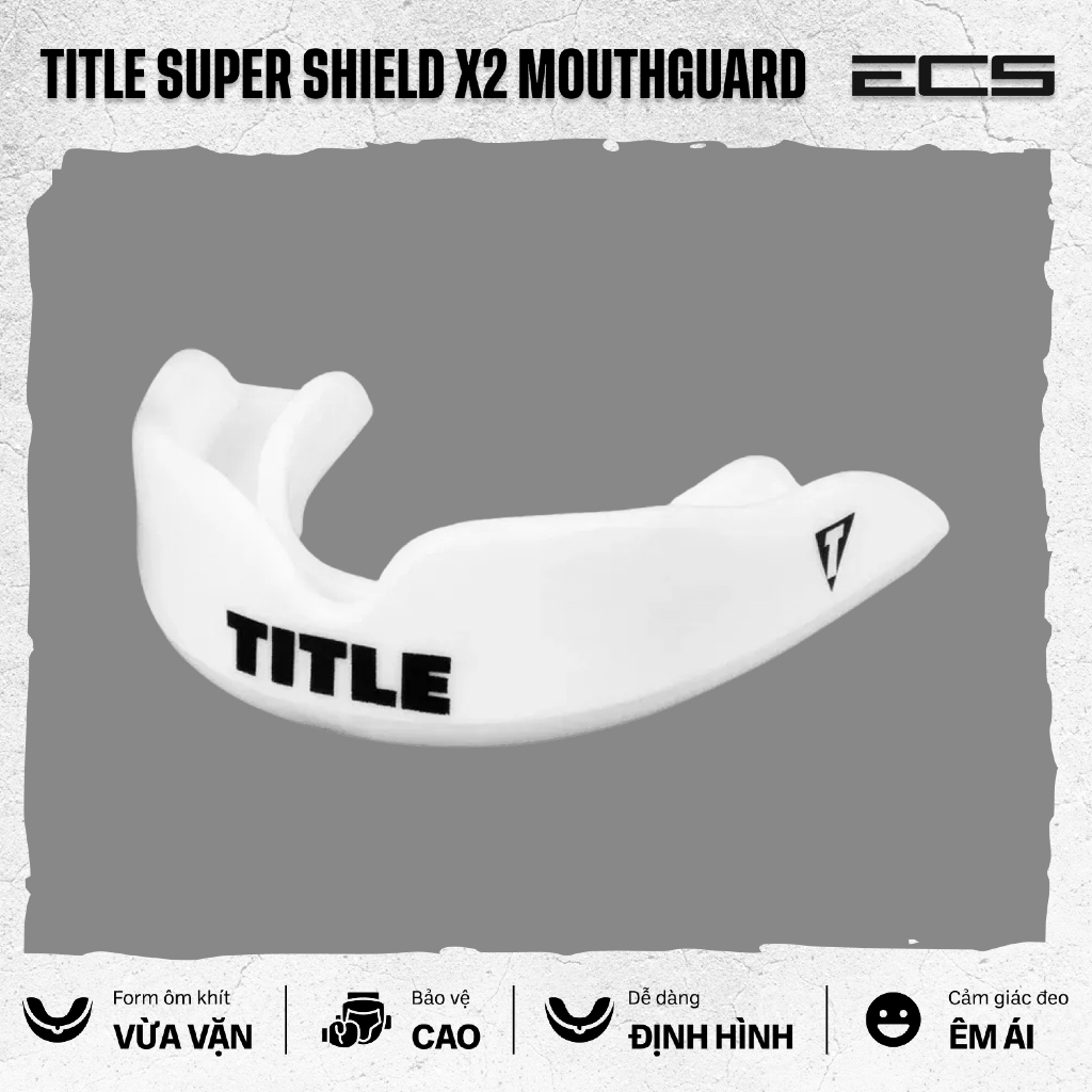 Bảo Vệ Hàm Title Boxing, Bảo Vệ Hàm Boxing Chính Hãng Title Boxing Super Shield, Gọn Nhẹ, An Toàn