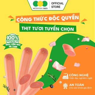 Thùng 24 Gói Xúc Xích Tiệt Trùng S2 Vietinter Foods (Gói 5 Cây, Cây 21g)