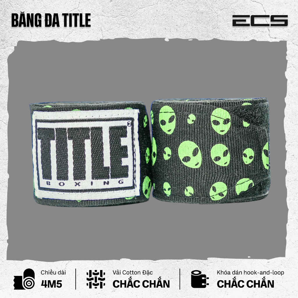 Băng Đa Boxing Chính Hãng Title, Băng Cuốn Tay Boxing Title, Dày dặn, Thoáng Khí
