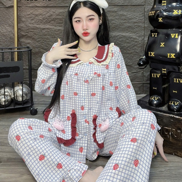 Đồ bộ nữ đồ mặc nhà, đồ ngủ nữ dễ thương, đồ xinh đũi tiểu thư cao cấp nhiều họa tiết hottrend [800]