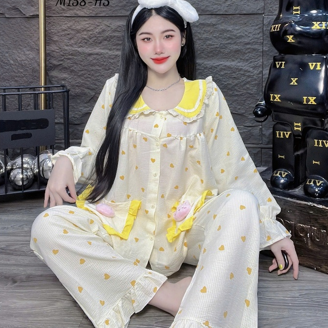 Đồ bộ nữ đồ mặc nhà, đồ ngủ nữ dễ thương, đồ xinh đũi tiểu thư cao cấp nhiều họa tiết hottrend [800]