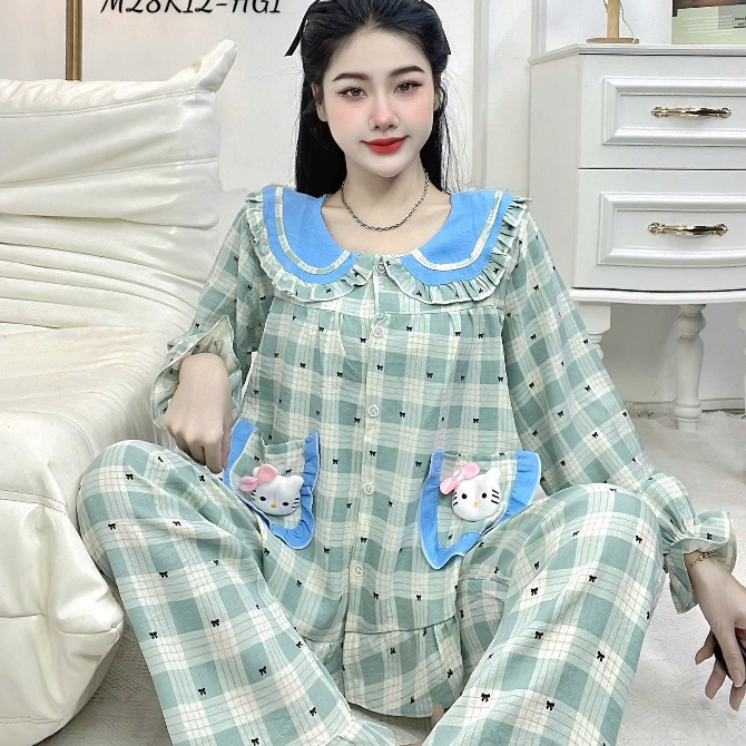 Đồ bộ nữ đồ mặc nhà, đồ ngủ nữ dễ thương, đồ xinh đũi tiểu thư cao cấp nhiều họa tiết hottrend [800]