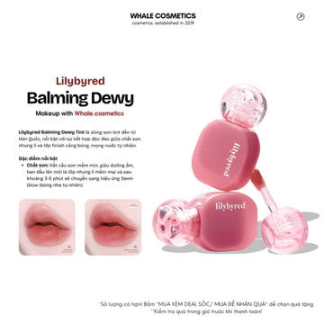 (New Collection) Son Nhung Bóng Lì Lilybyred Balming Dewy Tint (6g)