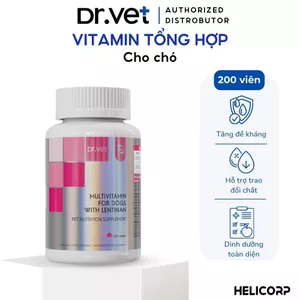 Vitamin Cho Chó DrVET Bổ Sung Dưỡng Chất, Tăng Đề Kháng-Multivitamin Tablets for Dogs with Lentinan