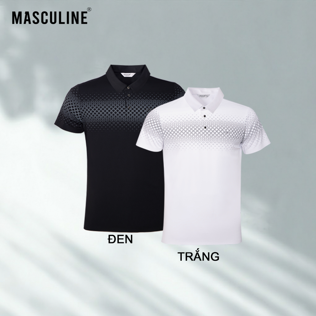Áo polo nam MASCULINE APL603 cao cấp chất liệu Silk Nylon Spandex form Regular Fit