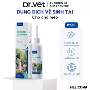 Dung Dịch Vệ Sinh Tai Cho Chó Mèo DrVET Làm Sạch Tai, Ngăn Ngừa Viêm Tai - Pet Ear Cleaner