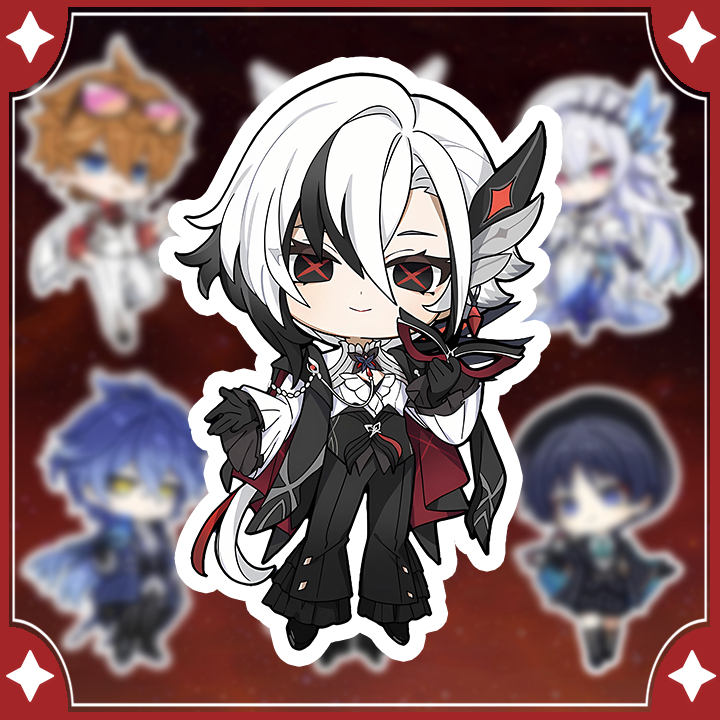 [Genshin Impact] Sticker Arlecchino,Tartaglia, Skirk, Columbina ...