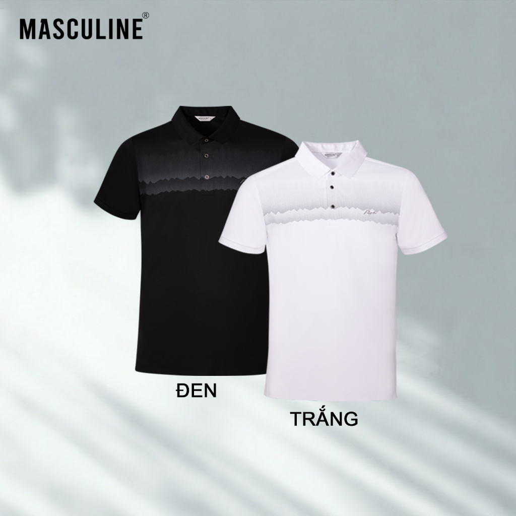 Áo polo nam MASCULINE APL606 cao cấp chất liệu Silk Nylon Spandex cổ đứng form Regular Fit