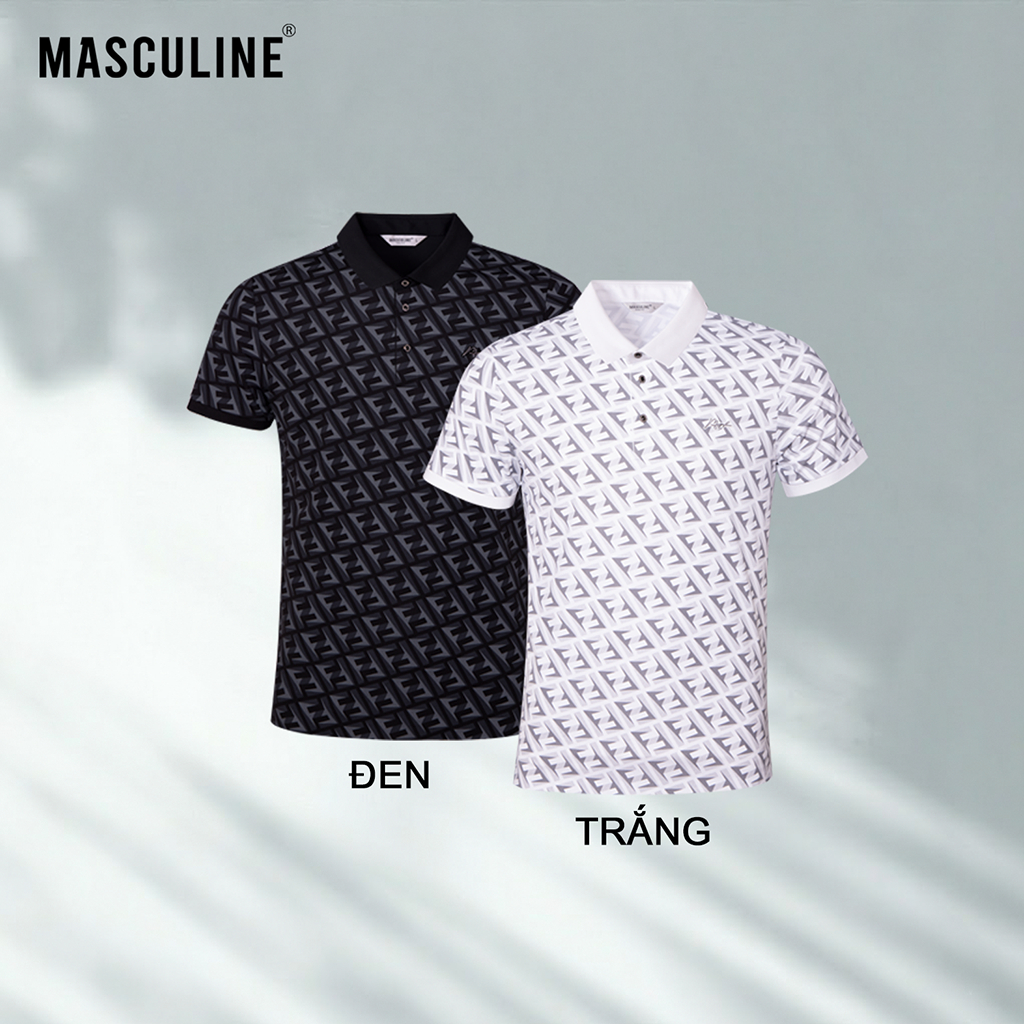 Áo polo nam cao cấp MASCULINE APL609 tơ tằm thoáng mát co giãn nhẹ dáng Slim Fit