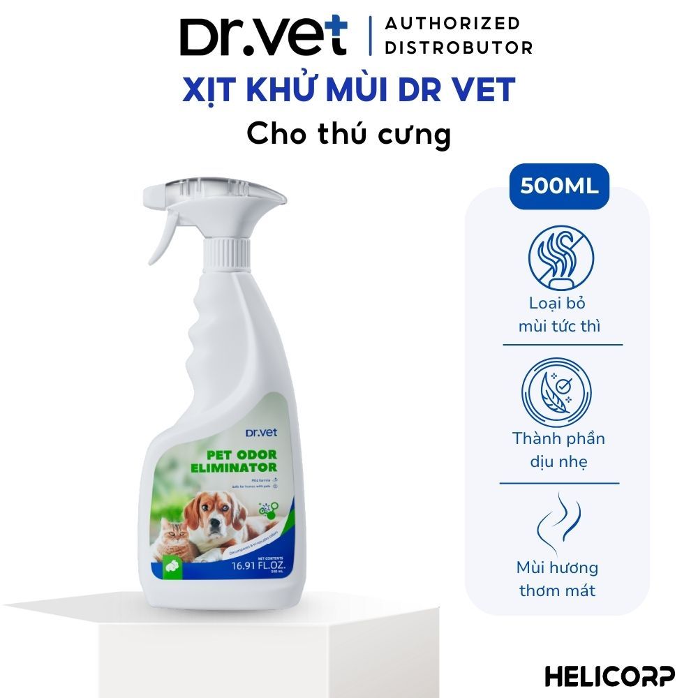Chai Xịt Khử Mùi Cho Thú Cưng DrVET Khử Mùi Hôi Hiệu Quả - Pet Odor Eliminator