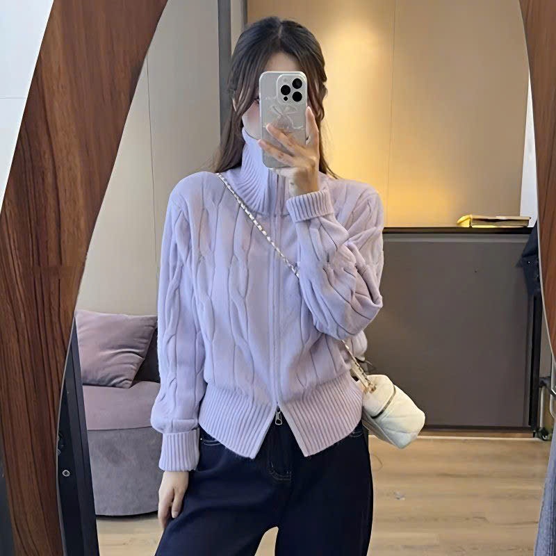 (HÀNG QCCC LOẠI 1) Áo cardigan len dáng ngắn phối khóa kéo chất len mềm mịn hottrend mùa đông MT33 SP406