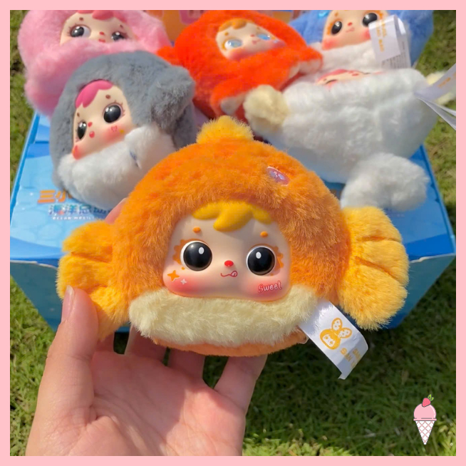 [Hỏa tốc HCM] Blind Box Móc Khóa Gấu Bông Samuel Hải sản chính hãng