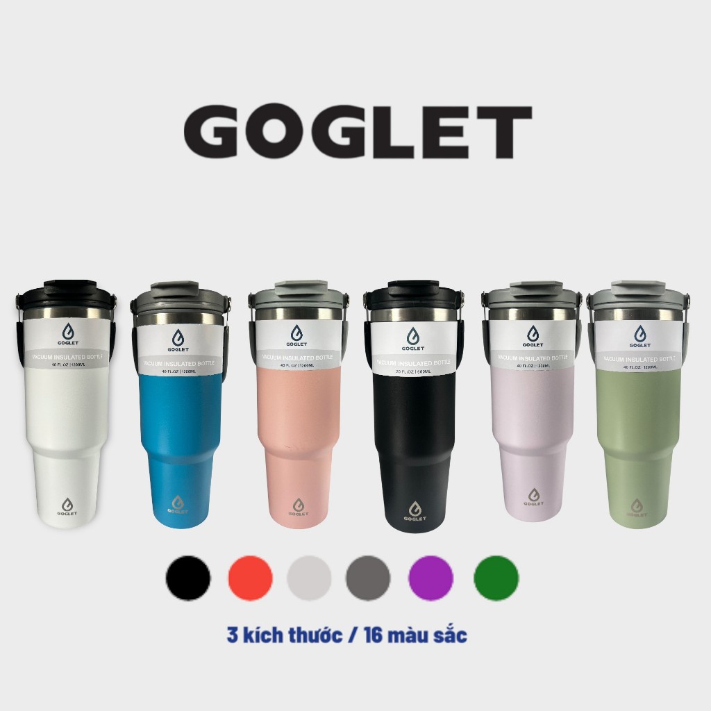 GOGLET Bình Giữ Nhiệt Có Tay Cầm Gập Tiện Lợi Siza Nhỏ 650ML, Giá Rẻ Giữ Nhiệt Cực Lâu | BigBuy360 - bigbuy360.vn