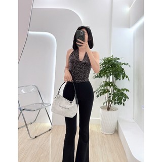 Quần lưng cao ống loe Thun umi ôm tôn dáng Lolalalo