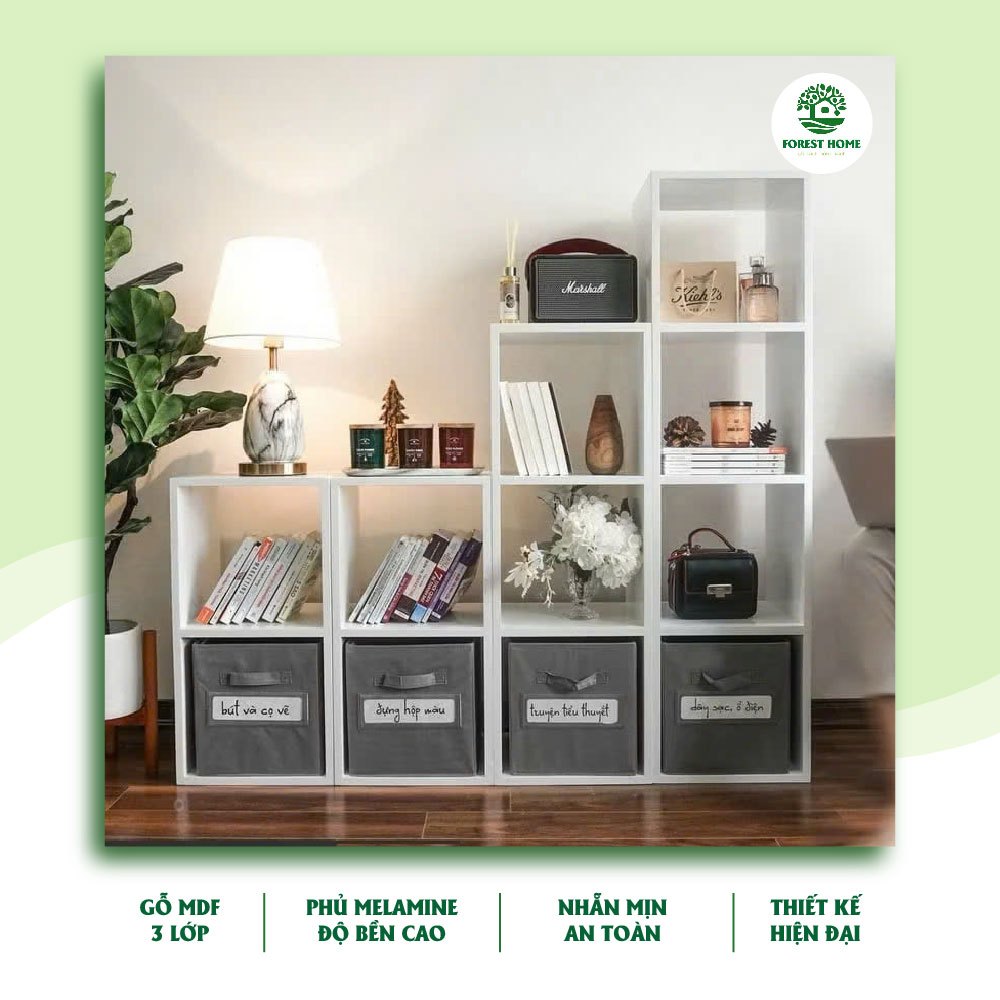 Kệ Decor Tổ Ong Nhiều Tầng Foresthome, Kệ Gỗ Trưng Bày Phòng Khách Phòng Ngủ Hiện Đại, Gỗ MDF Cao Cấp
